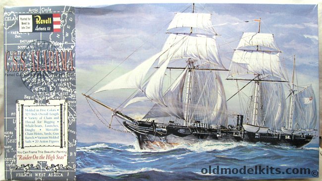 Revell 1/96 CSS Alabama Civil War Raider - With Sails, 85-5621 plastic model kit